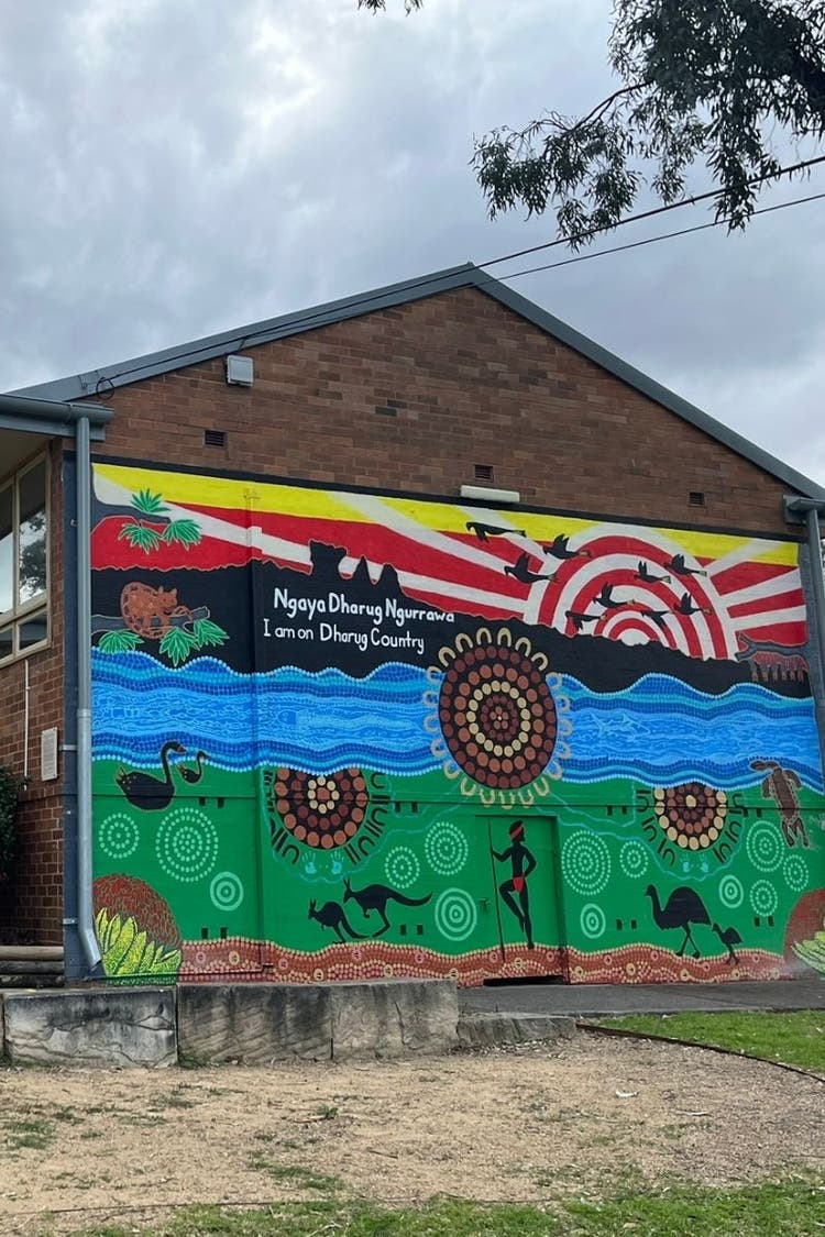 Front of School Mural