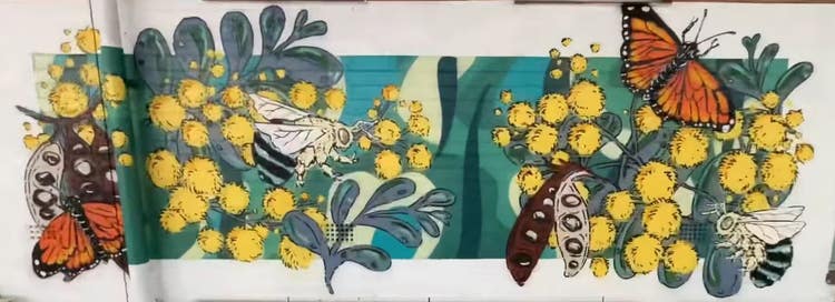 Wattle Mural