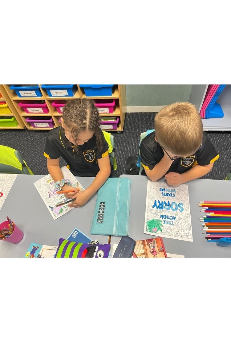 Students Completing Sorry Day Learning